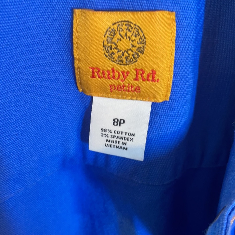 Ruby Rd Petite 8p Jacket Blue - Picture 2 of 3